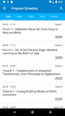 IEEE ISSCC android App screenshot 4